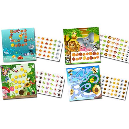 Beloningssysteem met stickers Gezellige Diertjes - Complete Set