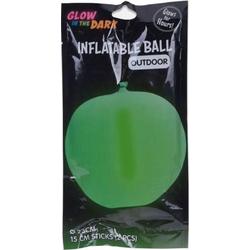 Tom Ballon Glow In The Dark 23 Cm Latex Groen 3-delig