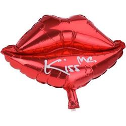Tom Folieballon Lippen 45 Cm Rood