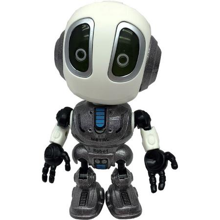 Tom Robot Met Stemrecorder 11 Cm Grijs