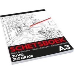 Tom Schetsboek Pro Junior A3 Papier Wit 20 Vellen