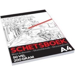 Tom Schetsboek Pro Junior A4 Papier Wit 20 Vellen