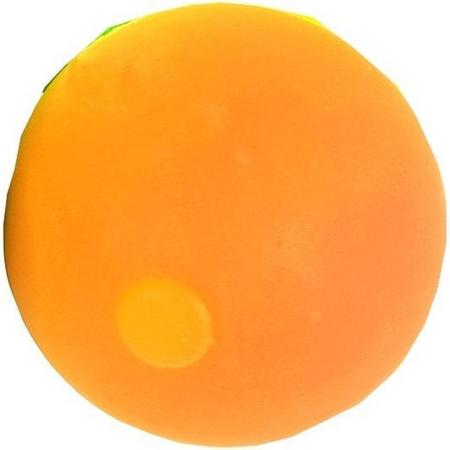 Tom Siliconen Poederbal Oranje 9 Cm