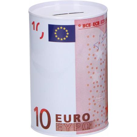 Tom Spaarpot 10 Euro 12,5 X 8 Cm Wit/roze