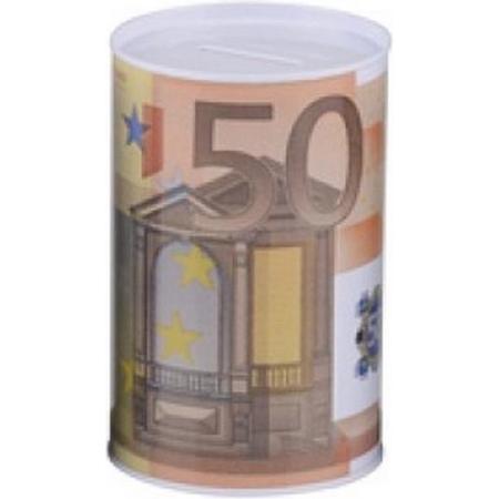 Tom Spaarpot 50 Euro 12,5 X 8 Cm Wit/oranje