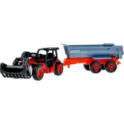 Tom Tractor Met Aanhanger 72 Cm Junior Rood/zwart