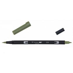   ABT dual brush pen grey green ABT-228