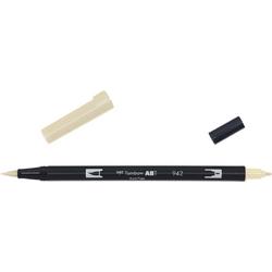 Tombow ABT dual brush pen tan ABT-942 Kalligrafie pen, Brushmarker, Brushpennen
