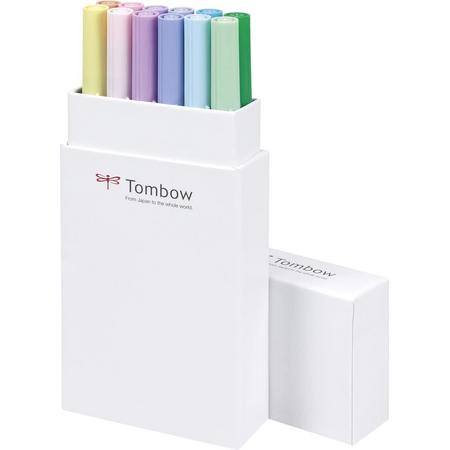 Tombow ABT dual-brush tekenpennen (set van 12) - pastel kleuren