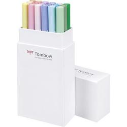 Tombow ABT dual-brush tekenpennen (set van 18) - pastel kleuren