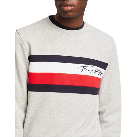 Tommy Hilfiger - WCC Pique Panel Sweatshirt - Medium Grey Heather