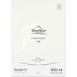 Tomoe River Paper Formaat A3 / 50 Vellen = 100 Pagina’s, 52g/m2 Crème Papier