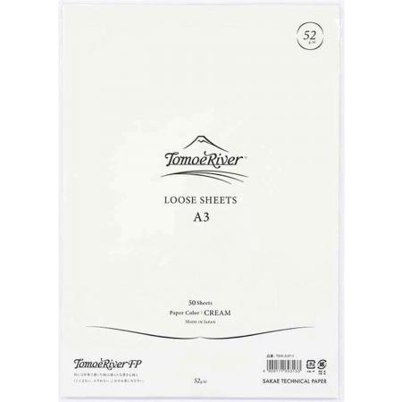 Tomoe River Paper Formaat A3 / 50 Vellen = 100 Pagina’s, 52g/m2 Crème Papier