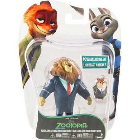 Zootropolis Speelfiguren - Mayor Lionheart & Lemming Businessman