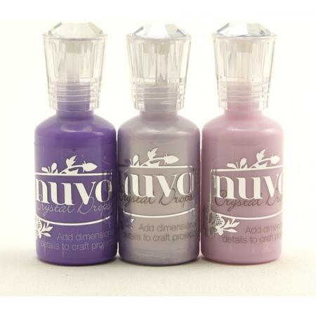 Nuvo Crystal Drops - Set van drie - Sweet Lilac, Crushed Grape, Wisteria Purple