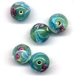 30 Stuks Hand-made Jewelry Beads - Licht Blauw - 12mm