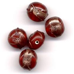 30 Stuks Hand-made Jewelry Beads - Rond - Opague Earth Red