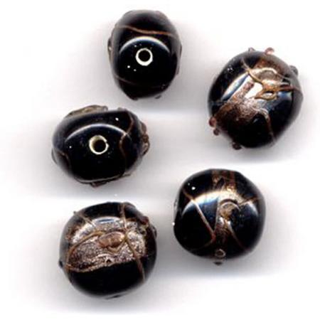 30 Stuks Hand-made Jewelry Beads - Rond - Transparant Zwart