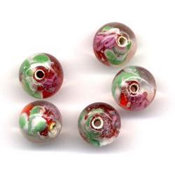 30 Stuks Hand-made Jewelry Beads - Rood met Design