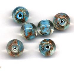 36 Stuks Hand-made Jewelry Beads - Rond - Transparant Turquoise