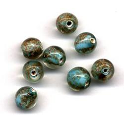 48 stuks Hand-made Jewelry Kralen - Rond - Transparant Turquoise