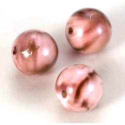 Rond - Oil Paint Jewelry Beads - 26 Stuks -  Beige