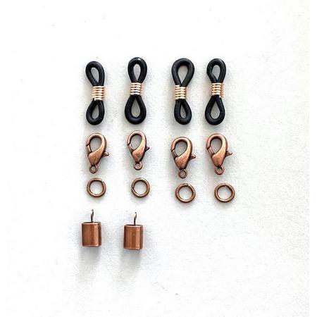 Sunglass Chain Set - DIY - Roze Goudkleurig