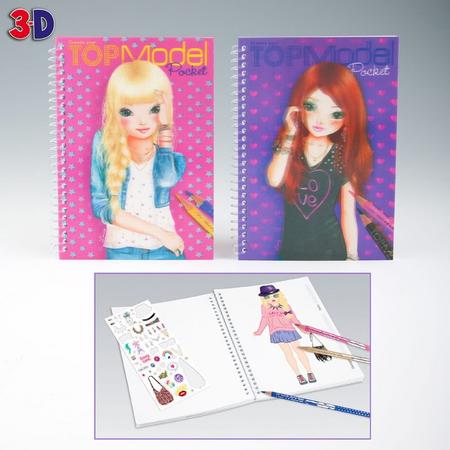 Pocket kleurboek 3d Top Model