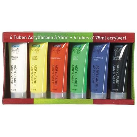 Toppoint Acrylverf 6 x 75ml