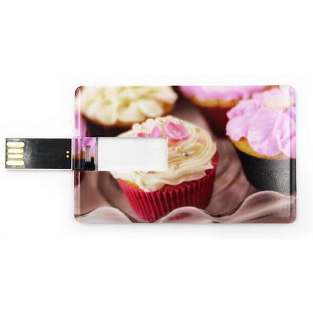 Creditcard USB Stick 16GB. Cupcakes