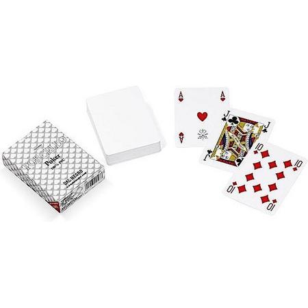 Torcello Speelkaarten 8,8 X 6,3 Cm Pvc Wit 55-delig