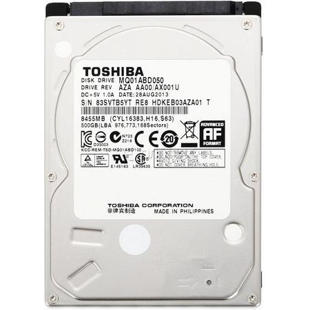 Toshiba MQ01ABD050 500GB - Interne Harde Schijf / 2.5 inch / SATA 2