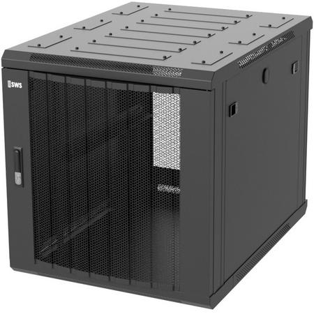 Toten 12U Serverkast - 19 met geperforeerde deuren, voor onder de bureaus (BxDxH) 600x800x643mm