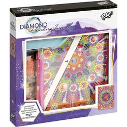 Totum Diamond Paint notitieboekje - Caleidoscope mandala - 1500 strass steentjes - 19 x 20 cm