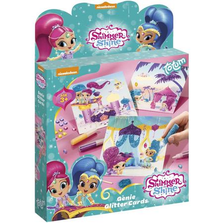 Shimmer and Shine Glittercards