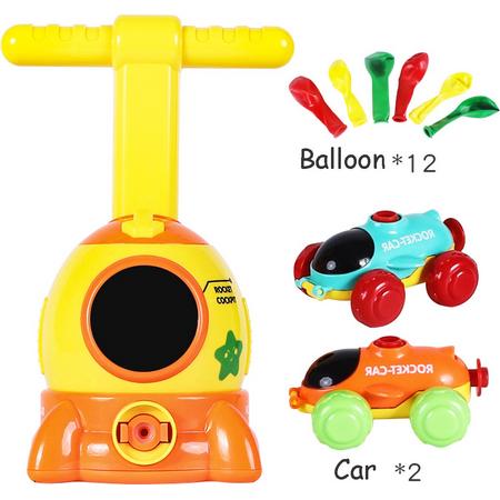 Toi-Toys Ballon Aangedreven Raketauto - inclusief 2 Autos en 12 Ballonnen