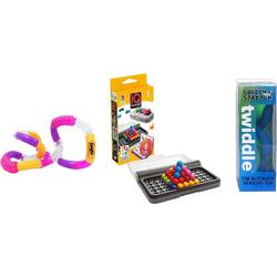 Op Reis Met Kinderen Pakket - Vermaak onderweg - Tangle Relax Fidget - Educatief spel - Speelgoed - IQ Games