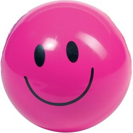 Toys pure Opblaasbare bal: smiley roze
