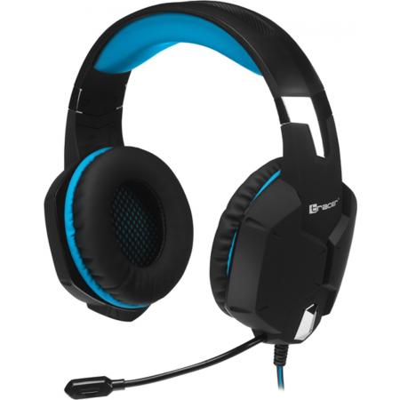 Tracer Dragon Blue Gaming Headset met Microfoon PS4, PC, Windows, Mobile, Xbox One – Wired met Volumeregeling– Blauw/Zwart