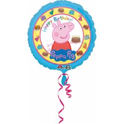 Peppa Pig™ Happy birthday ballon -  
