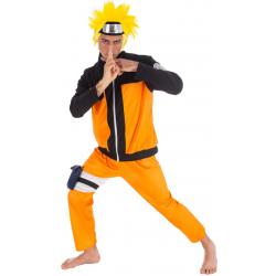 Zwart en oranje Naruto™ kostuum voor volwassenen - Verkleedkleding