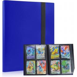 TradingCardPro - Donkerblauwe verzamelmap geschikt voor Pokémon - Map voor 160 Kaarten - 20 Pagina’s - 4 Pocket - A5 Formaat - Premium Kwaliteit - Box - Binder donkerblauw