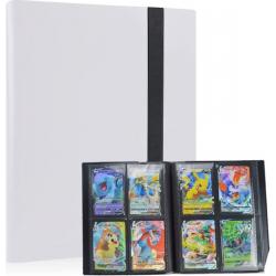 TradingCardPro - Witte verzamelmap geschikt voor Pokémon - Map voor 160 Kaarten - 20 Pagina’s - 4 Pocket - A5 Formaat - Premium Kwaliteit - Box - Binder wit