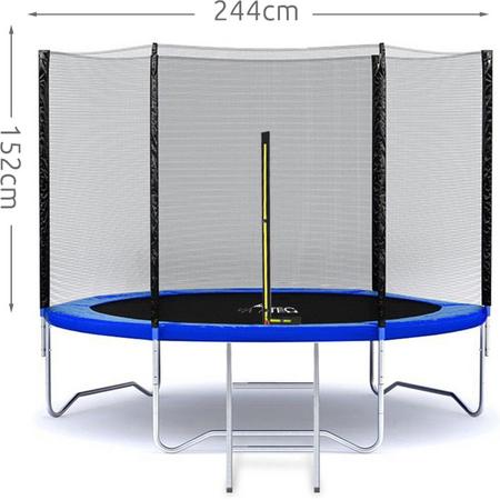 Veiligheidsnet voor trampoline - Diameter 244 cm - EU (veiligheid) productie