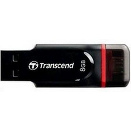 Transcend OTG JetFlash 340 - USB-stick - 8 GB