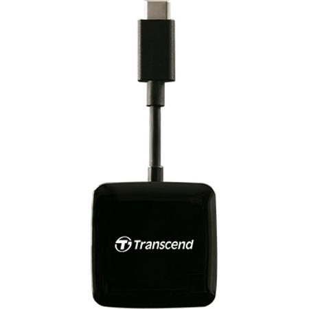 Transcend RDC2 USB 3.0 (3.1 Gen 1) Type-C Zwart geheugenkaartlezer