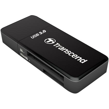 Transcend RDF5 geheugenkaartlezer USB 3.0 Zwart
