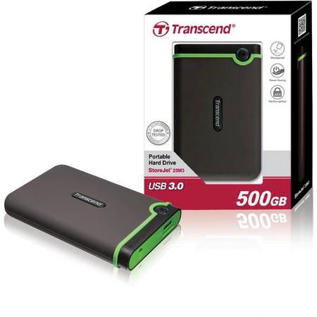 Transcend StoreJet 25M3  - Externe harde schijf - 500 GB