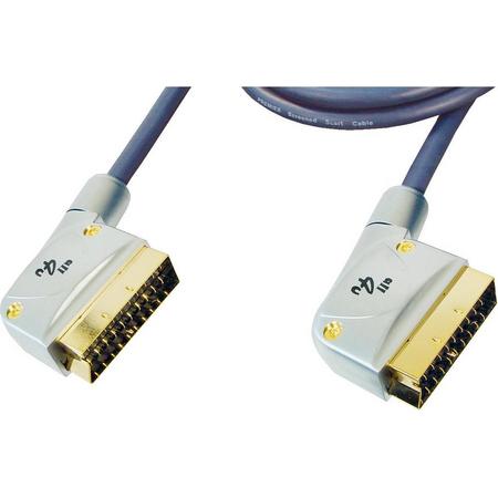 GR-Kabel PB-460 SCART-kabel 3 m SCART (21-pin) Zwart