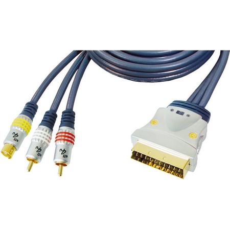 GR-Kabel PB-483 video kabel adapter 10 m SCART (21-pin) Zwart